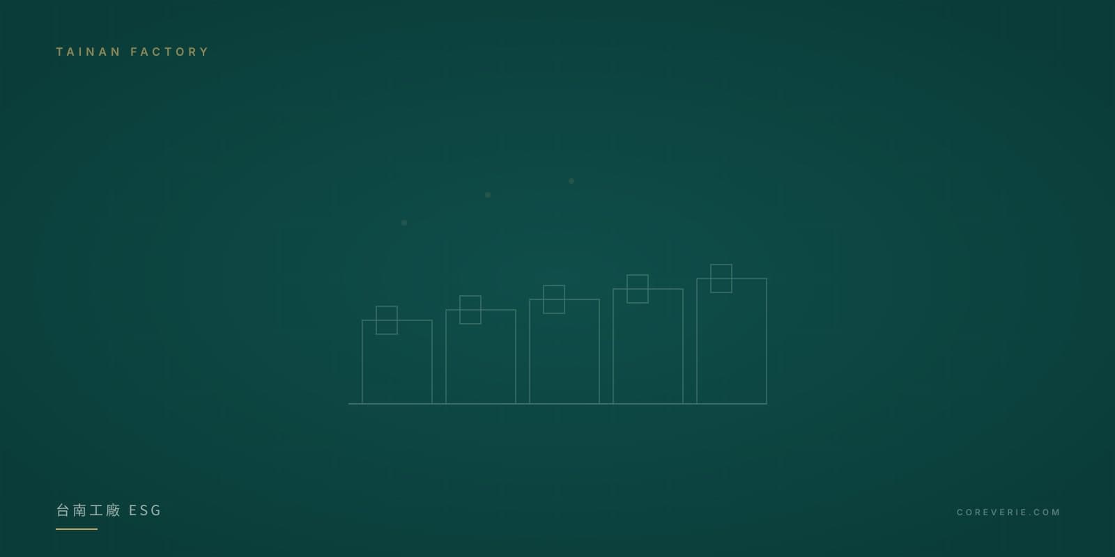 台南工廠 ESG 報告與碳盤查示意圖