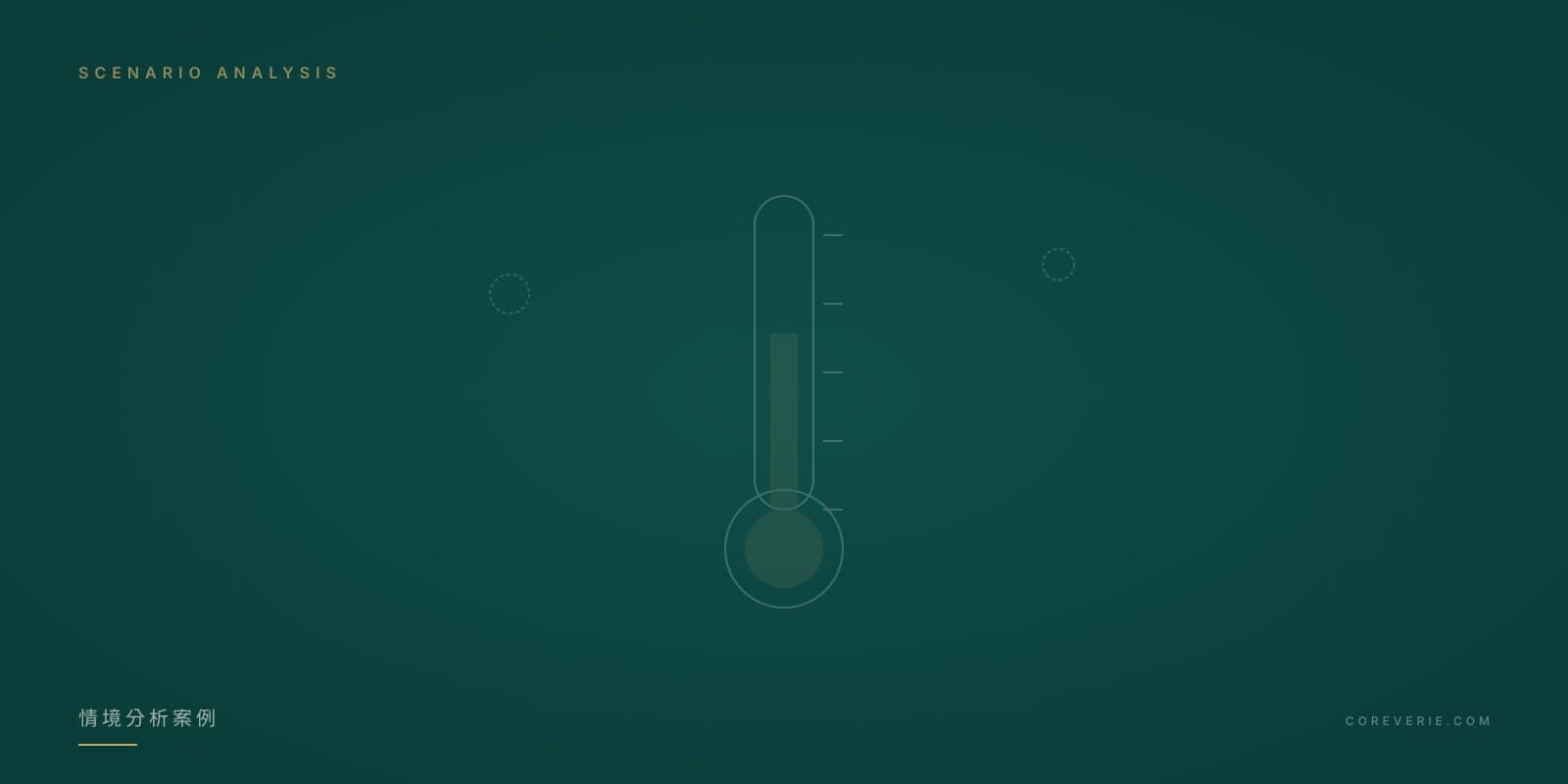 TCFD 氣候情境分析量化案例示意圖